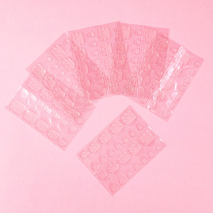 Pegatinas adhesivas transparentes de gelatina de doble cara 3D de fábrica personalizadas, suministros adhesivos invisibles impermeables <span class=keywords><strong>para</strong></span> <span class=keywords><strong>uñas</strong></span>, venta al por mayor - Product Image 6