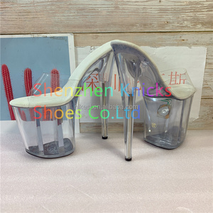 <span class=keywords><strong>Chaussures</strong></span> de danse d'été <span class=keywords><strong>transparentes</strong></span> à plateforme, style sexy, 8 pouces-20 cm, à enfiler, à bout ouvert, imperméables, modèle Crystal - Product Image 4