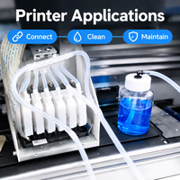 Kit Pembersih dan Pelembap Printhead Tanpa Lepas 4/6/8 Saluran 100ML untuk Printer DTF DTG UV I3200 I1600 DX5 Alat Perawatan Anti Sumbatan