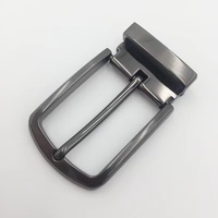 Boucle ardillon en alliage personnalisée de 3.5cm Boucle de ceinture gris foncé noir or argent
