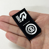 Patchs autocollants personnalisés prêts à l'emploi, thermocollants, avec logo 3D, impression sérigraphiée, en matériau PET, lavables, pour vêtements