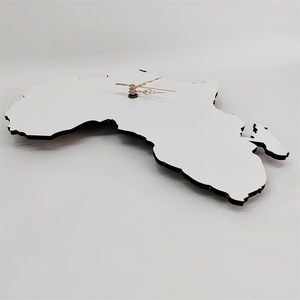 Reloj de pared con <span class=keywords><strong>mapa</strong></span> africano, reloj de sublimación de madera personalizada en blanco, MDF, africano, nigeriano, gran oferta - Product Image 3