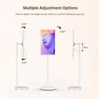 Televisor Inteligente LED Full HD 1080p de 27 Pulgadas, Snapdragon 665, Pantalla Táctil con Rotación de 360°, USB/WiFi, Android 12, 4GB+64GB, Portátil