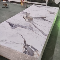 Nouvelle conception innovante de feuille de marbre en PVC UV pour les architectes créatifs