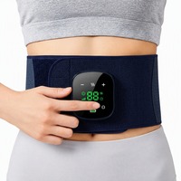 Ceinture chauffante pour la taille, chaleur au graphène 40-70 degrés, massage par airbag, sans fil, 3000mAh