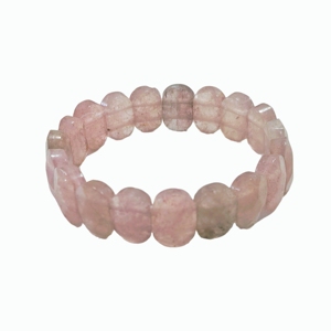 กำไลข้อมือควอตซ์สีเหลืองธรรมชาติ กำไลคริสตัลบำบัดสำหรับบรรเทาความวิตกกังวล สงบอารมณ์ และปลอบประโลมจิตใจ - Product Image 1