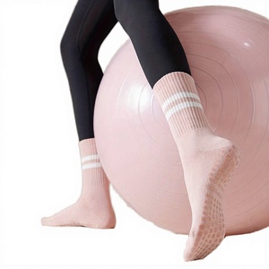 High Quality Custom Cuff Plaid Knitted 100% Cotton <b>Breathable</b> Anti-Bacterial Sweat-Absorbent Summer Pilates Yoga <b>Socks</b> Women - Product Image 3