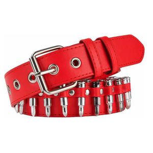 Sabuk peluru barat PU pasar Euro dan Amerika dengan gesper besi untuk gaya koboi mode Punk Rock Y2K - Product Image 5