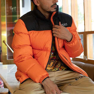 Wholesale Custom Logo Winter Streetwear Keep Warm Oversize Duck <strong>Bubble</strong> Down Puffer Jacket <strong>Coat</strong> Men - Product Image 3