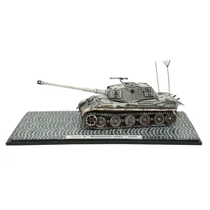 1:72 Scale Metal German World War II King Tiger II Budapest 1944-1945 Tank Die Cast Model Toy Military Vehicle Model