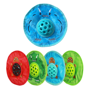 1 unidad de disco volador ecológico de dibujos animados para mascotas, juguete con sonido, tapete interactivo para alimentación lenta de perros, dispensador de comida, disco suave de 22 cm - Product Image 1