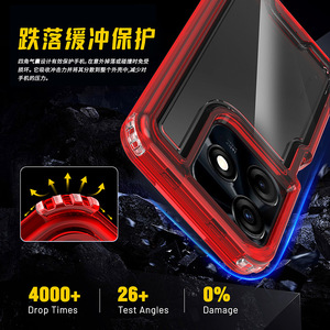 Funda resistente de cubierta completa 360 para <span class=keywords><strong>Tenco</strong></span> Spark 20 Pro Plus Smart 8 Spark Go 1 Spark 30 en 1 funda de teléfono muestra gratis - Product Image 5
