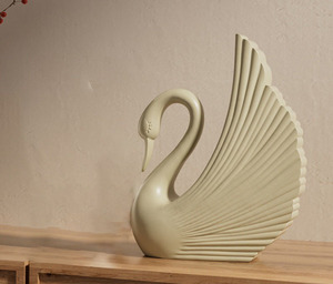Ornamento di design in resina cigno stile Vintage minimalista Soft <span class=keywords><strong>arredo</strong></span> per soggiorno ingresso TV eco-friendly - Product Image 6