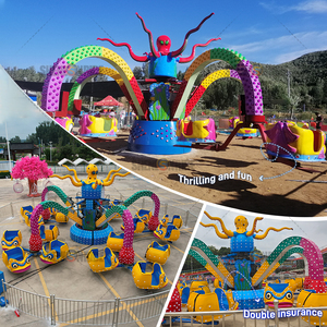 Paseo de pulpo giratorio grande de 40 asientos para parque de atracciones al aire libre-fibra de vidrio gruesa + acero grueso - Product Image 5