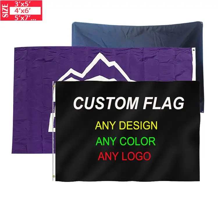 High Quality Low Price Promotional Sport Custom Logo 3X5 Sports Flag Flag Football Flags