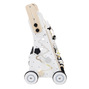 Trắng đơn giản đa chức năng khối xây dựng hạt bộ gõ nhạc cụ trẻ em bằng gỗ bé tập đi - Product Image 3