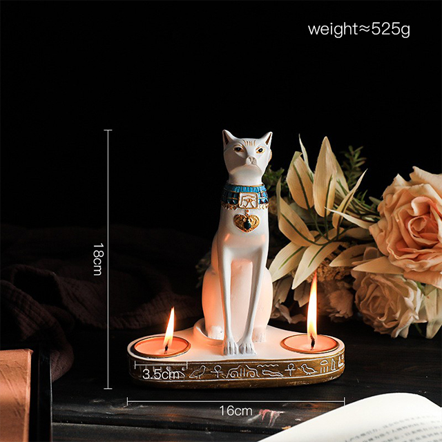 Egyptian Mau candle holder