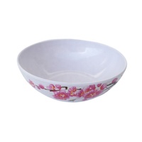 Service de table en mélamine de style chinois traditionnel, ensemble complet d'assiettes et de bols, vaisselle pour la salle à manger et le camping, motif floral marocain