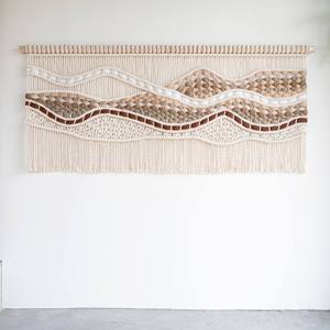 Mới tùy chỉnh tốt nhất <span class=keywords><strong>macrame</strong></span> treo tường nghệ thuật núi trang trí tường <span class=keywords><strong>macrame</strong></span> thủ công trang trí nội thất eh2502131 - Product Image 2