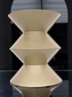 Table d'appoint moderne en fibre de verre laquée gris fer pour salon, mobilier d'hôtel - Table d'appoint décorative occasionnelle