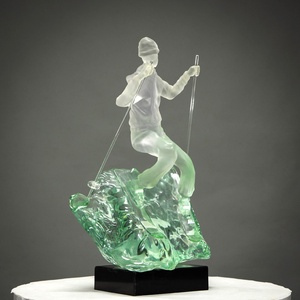 Adornos Decorativos de Resina Transparente para Entrada de Casa y Villa - Escultura Artística Simple y Creativa de Lujo Ligero - Product Image 5