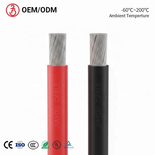 High Temperature Tinned Copper Wires Silicone Rubber Insulated Stranded 10mm 16mm 25mm 35mm2 Flexible Silicone Power Cable