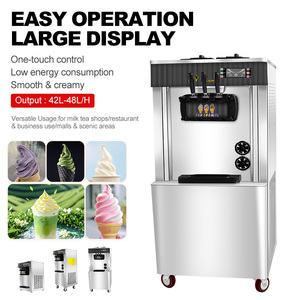 Snack thiết bị 3 vòi phun ý <span class=keywords><strong>Ice</strong></span> Cream Maker 3 hương vị mềm phục vụ sữa chua đông lạnh <span class=keywords><strong>Ice</strong></span> Cream Máy làm - Product Image 2