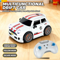 Voiture RC de drift miniature 2,4 GHz à 4 roues, multifonctionnelle, télécommandée, pour enfants – Nouvelle collection, haute qualité, vente flash