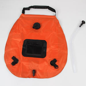 กระเป๋าอาบน้ำพลังงานแสงอาทิตย์แบบพกพาสำหรับกิจกรรมกลางแจ้ง ขนาด 20 ลิตร สีส้ม เหมาะสำหรับการเดินทาง ท่องเที่ยว เดินป่า ตกปลา ตั้งแคมป์ อุปกรณ์เสริมสำหรับการตั้งแคมป์แบบพกพา - Product Image 2