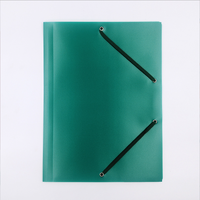Carpeta de archivos con bolsillos de plástico PP personalizada para la escuela, oficina, papelería, cierre de cuerda elástica, carpeta de archivos