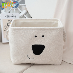 Cesto Portaoggetti Multifunzione in Peluche di Poliestere a Forma di Cane Cartoon per Vestiti Sporchi, Grande Capacità, Uso da Scrivania, Direttamente dalla Fabbrica - Product Image 5