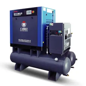 11Kw Fixed Frequency Speed All In One Screw Air Compressor Machines