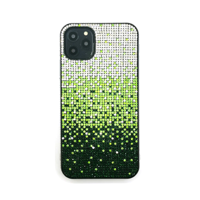 Unique Mobile Cover Luxury Gradient Color Bright Diamond Rhinestone Bling Electroplate Waterproof Shockproof Ladies Phone Case