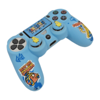 En stock, housse de protection pour manette de jeu sur le thème du football pour PS4 PlayStation4, personnalisation des poignées d'équipe de football, coque en silicone, accessoires