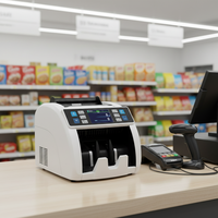 Machine de comptage automatique ARS USD EUR CNY, comptage total, valeur mixte, fonction de tri, affichage TFT, compteur de billets