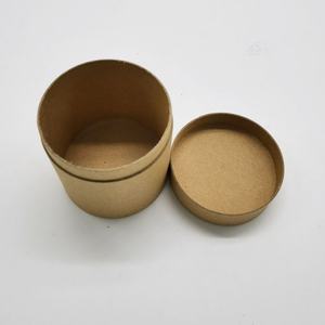 กล่องกระดาษคราฟท์ทรงกระบอกขนาดเล็กแบบยืดหดได้ ฝาปิดแบบยืดหดได้ บรรจุภัณฑ์ทรงกลม ขวดกระดาษแข็งย่อยสลายได้ทางชีวภาพ - Product Image 5