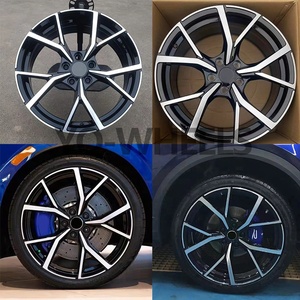 YQ Usine En Gros Moulage Roues 19 * 8.5j 19 * 8j 5X112 5X100 Noir Brillant/BMF Alliage Roues De Voiture pour <span class=keywords><strong>Golf</strong></span> <span class=keywords><strong>R</strong></span> 17 18 <span class=keywords><strong>20</strong></span> 21 22 pouces - Product Image 4