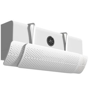 Déflecteur de vent pour climatiseur, couverture suspendue universelle blanche, anti-poussière, installation facile, matériau plastique - Product Image 5