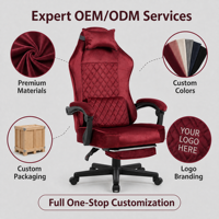 Chaise de Gaming Ergonomique de Luxe en Cuir Pivotante avec Massage, Refroidissement, Repose-Pieds Rétractable, Accoudoirs Extensibles et Vérin à Gaz 3 Positions