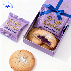 Deliziosi Biscotti <span class=keywords><strong>Artigianali</strong></span> al Gusto d'Uva con Ripieno al Cacao, Appena Sfornati, Croccanti, al Cioccolato, Senza Glutine, Ideali per Casa e Ufficio - Product Image 4