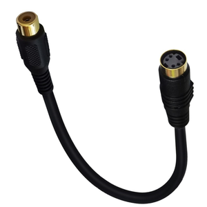 สายสัญญาณ S-Video <span class=keywords><strong>90</strong></span>องศาขึ้นซ้ายมุมขวา <span class=keywords><strong>RCA</strong></span> ตัวผู้ไปยัง4Pin ชุบทอง AV ตัวเมีย - Product Image 4
