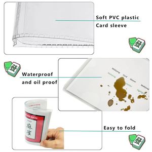 Porte-cartes de score de mahjong en plastique transparent anti-reflet avec logo personnalisé - Product Image 5