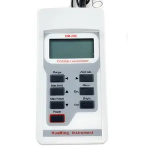 Huaming HM-200 AC/DC portable Digital Gauss Meter/high accuracy magnetometer/Handy tesla meter