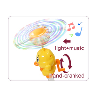 Jouets promotionnels pour enfants : Bonbons et chewing-gums en plastique en forme de petit canard jaune avec lumières et musique