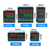 Pengontrol Suhu Dapat Diatur CH402 Model Pendek 0-1200 Input Tipe-K Relay Output SSR 1 Set Alarm OEM/ODM Layar LED 1C