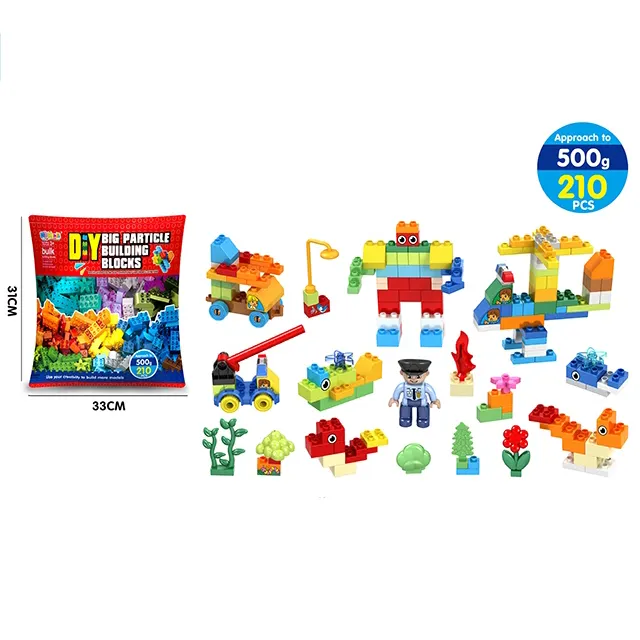 210 adet yapı taşları çocuklar eğlenceli eğitici oyuncaklar renk tuğla