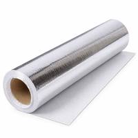 Film tissé en PET et aluminium pour isolation thermique R4.0, pare-soleil de toit, fenêtre réfléchissante, véranda de voiture, écologique, taille personnalisée Lvzhou