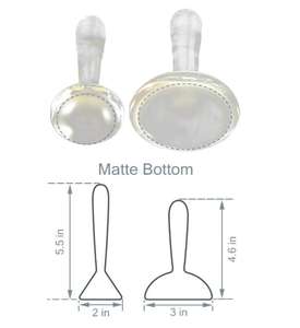 Ensemble de pilons et mortiers en verre à fond plat pour le broyage des pigments minéraux - Product Image 2