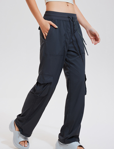 <span class=keywords><strong>Pantaloni</strong></span> da Yoga da Donna a Vita Media <span class=keywords><strong>con</strong></span> Coulisse e Doppia Tasca Laterale per Fitness e Attività all'Aperto - Product Image 3
