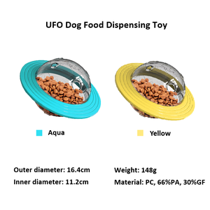 Хит продаж, устойчивый к укусу Прочный Многофункциональный собачий Кот НЛО мяч пазл для собак игрушка для лакомства для собак экологически чистый корм для домашних животных - Product Image 2